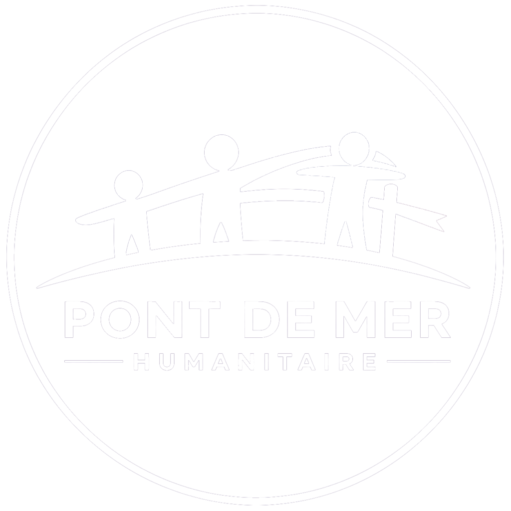 Logo blanc de Pont de Mer Humanitaire