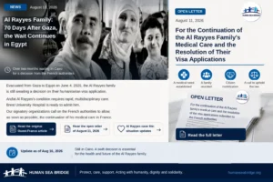 Al Rayyes family in Cairo — Ouest-France press coverage, 70 days after Gaza