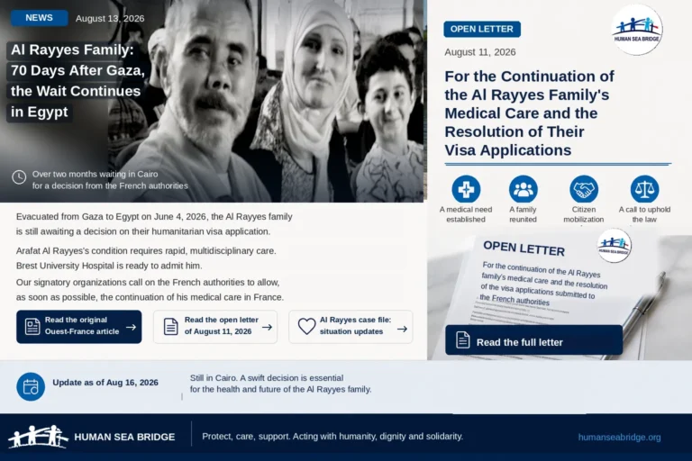 Al Rayyes family in Cairo — Ouest-France press coverage, 70 days after Gaza
