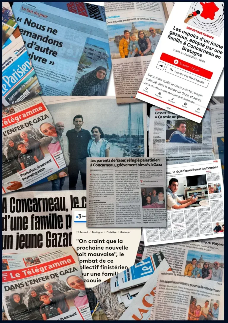 Revue de presse consacrée à la mobilisation pour la famille Al Rayyes